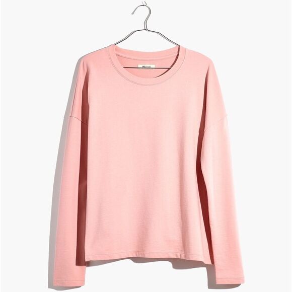 MADEWELL Saunter Sweatshirt Blush Pink Women’s Size XS Style AD474 - Picture 1 of 8
